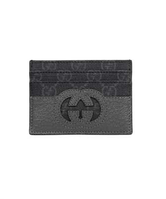 Gucci 701425 K9GSN CUT-OUT INTERLOCKING G Card holder