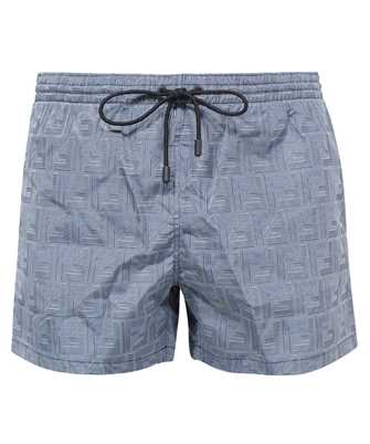 Fendi FXB077 APXH FF-PRINT DRAWSTRING Swim shorts