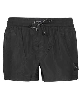 Dolce & Gabbana M4B11T FUSFW BRANDED PLATE Swim shorts