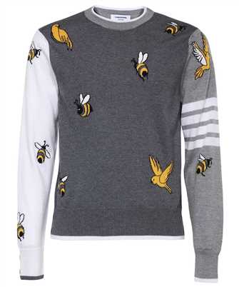 Thom Browne MKA444F Y1002 FUN MIX BIRDS AND BEES Knit