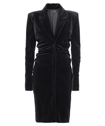 Tom Ford AB3231 FAX584 STRETCH COTTON VELVET GATHERED TAILORED Dress
