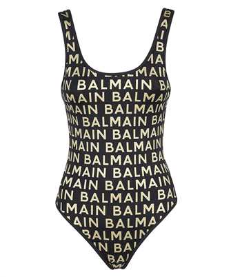 Balmain BKBGA0700 METALLIC THREADED LOGO Swimsuit