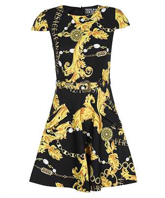 Versace Jeans Couture 75HAO905 NS304 LOGO COUTURE-PRINT BELTED MINI Abito