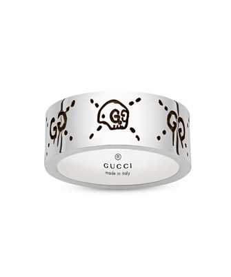 Gucci Jewelry Silver JWL YBC4553180010 GHOST 9MM Ring