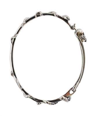 Alexander McQueen 663851 J160Y SKULL SAFETY PIN Bracciale