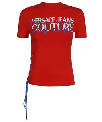 Versace Jeans Couture 74HAHF02 CJ07F LOGO LACE-UP T-shirt
