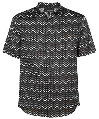 Emporio Armani 3R1CQ7 1NWDZ LYOCELL SHORT-SLEEVED WITH ALL-OVER PATTERN Hemd