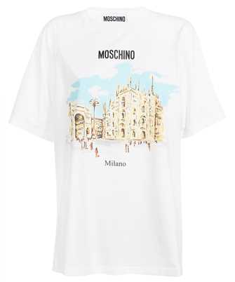 Moschino A0712 0541 ILLUSTRATION-PRINT ORGANIC COTTON Tričko