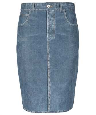 Bottega Veneta 715236 V2BC0 PRINTED LEATHER DENIM MIDI Rock