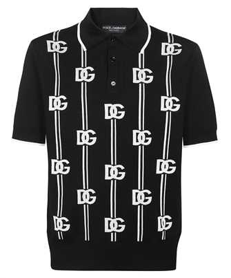 Dolce & Gabbana GXJ98T JAST5 LOGO-PRINT KNITTED Polo