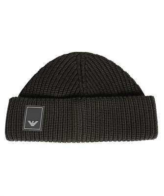 Emporio Armani 627857 3F855 LOGO-PATCH VIRGIN-WOOL Beanie