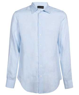 Emporio Armani D41SM0 D10F9 LONG-SLEEVED LINEN Shirt