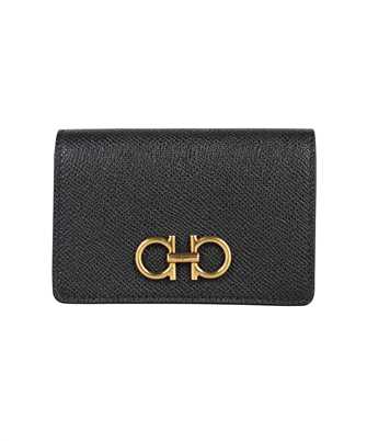 Salvatore Ferragamo 220371 GANCINI LEATHER Kartenetui