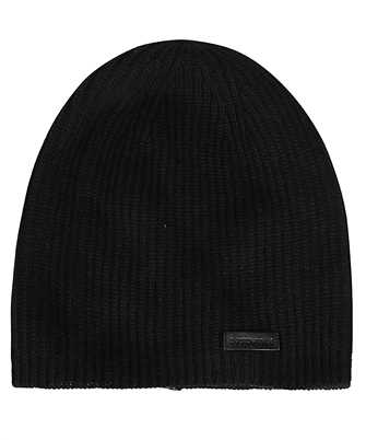 Emporio Armani 637618 3F509 RIBBED-KNIT LOGO-TAG Beanie