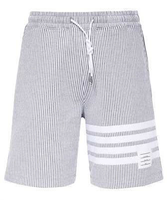 Thom Browne MJQ166A J0063 SEERSUCKER LOOPBACK Krtke nohavice