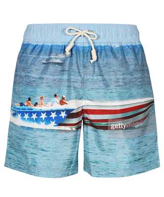 Palm Angels PMFD002S23FAB005 GETTY SPEEDYBOAT Swim shorts