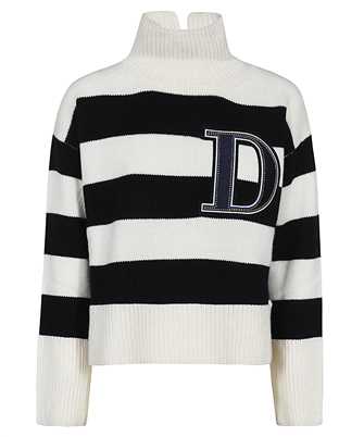 Don Dup DT280 M00832R 2 OVERSIZED POLO NECK FISHERMANS RIB Knit