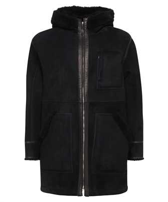 Brett Johnson FW23LJ38SHBLA SUEDE LEATHER WITH SHEARLING Coat