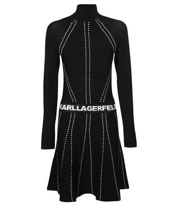 Karl Lagerfeld 216W2031 CONTRAST STITCH KNIT Dress