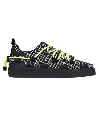 Balmain BM1VI322TJQB B COURT MONOGRAM JACQUARD & RUBBERIZED LEATHER Sneakers