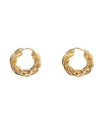 Bottega Veneta 731970 VAHU0 PILLAR TWISTED HOOP Earrings