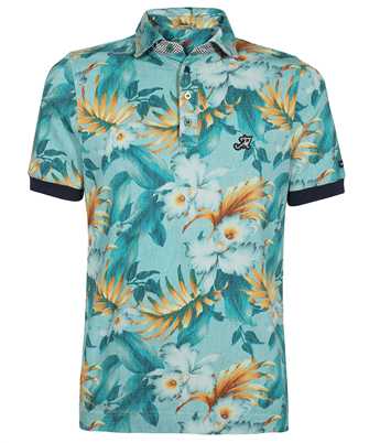 Mason's 2FT3530 PI15S83 COTTON WITH FLOWER PATTERN AND DETAILS Polo