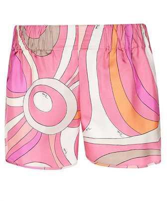 Emilio Pucci 3RRU30 3R761 MARMO-PRINT SILK Krtke nohavice