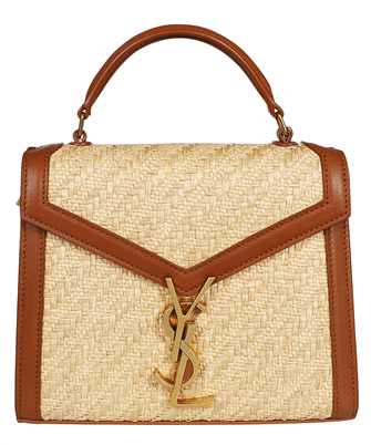 Saint Laurent 623930 FAA7D CASSANDRA MINI IN RAFFIA AND VEGETABLE-TANNED LEATHER Bag