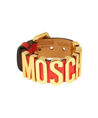 Moschino A7763 8008 EMBOSSED-LOGO LEATHER Nramok