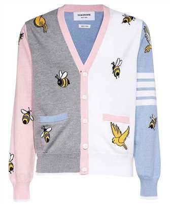 Thom Browne MKC451F Y1002 FUN MIX BIRDS AND BEES Knit