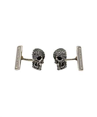 Alexander McQueen 705830 I94VY PAVE SKULL Cufflinks