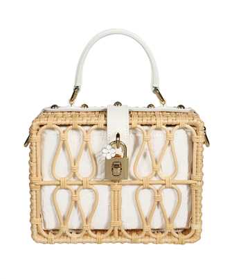 Dolce & Gabbana BB5970 AY213 BROCADE AND WICKER DOLCE BOX Bag