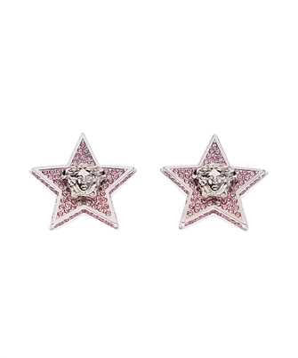 Versace 1009864 1A00621 MEDUSA STAR CRYSTAL-EMBELLISHED STUD Nunice