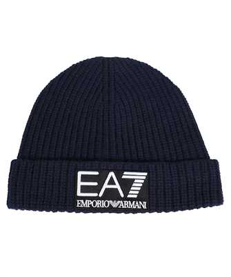 EA7 240131 3F110 LOGO-PATCH RIBBED-KNIT Beanie