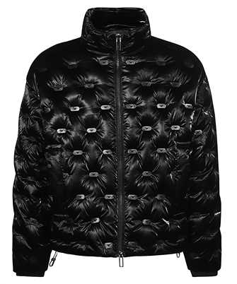 Emporio Armani 6R1B88 1NDGZ FULL-ZIP QUILTED SHINY RIPSTOP NYLON DOWN WITH EAGLE STAMPS Jacke