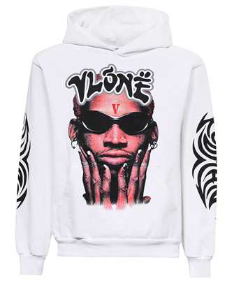 Vlone 95 VRM 1010 X RODMAN WHITE MUY THAI PULLOVER Felpa