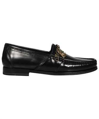 Dolce & Gabbana A30154 AY925 CHAIN-TRIM LEATHER Loafers