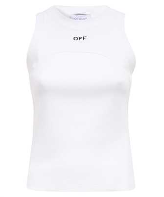 Off-White OWAD236C99JER001 OFF STAMP RIB ROUND TANK Top