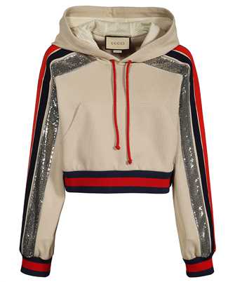 Gucci 748086 XJFD9 CROP JACK COMPACT JERSEY Hoodie