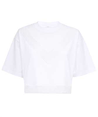 Burberry 8066320 LACE AND MESH PANEL COTTON CROPPED T-shirt