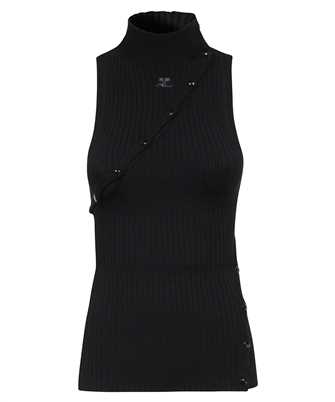 Courreges 323MTO200FI0001 MULTI STYLING RIB KNIT Top