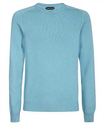 Tom Ford BAK76 TFK410 CASHMERE SADDLE CREW Sveter
