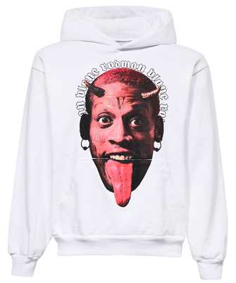 Vlone 95 VRM 1004 X RODMAN WHITE ANGEL VS DEMON Kapuzen-Sweatshirt