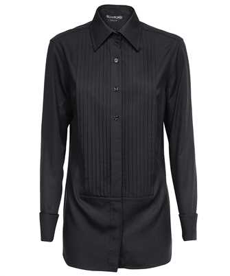 Tom Ford CA3235 FAX1019 LYOCELL & SILK PLASTRON Shirt