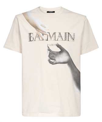 Balmain AH0EG010GC81 STATUE PRINTED BULKY FIT T-Shirt