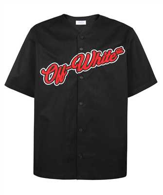 Off-White OMGG014S24FAB005 BASEBALL COT S/S SHIRT BLACK BARBADOS Camicia
