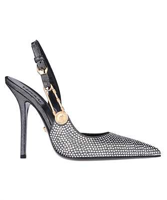 Versace DST561P 1A02768 SAFETY PIN PATENT LEATHER SLING-BACK Sandle