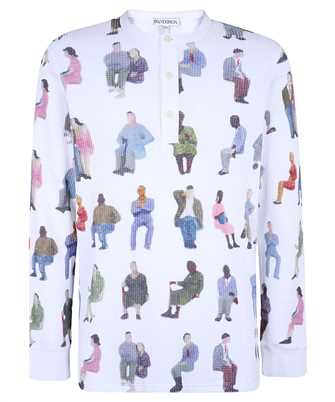 JW Anderson JO0260 PG1737 PRINTED WAFFLE HENLEY maglia