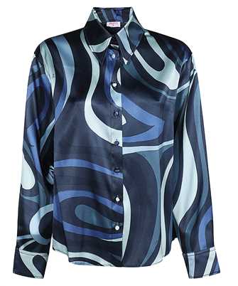 Emilio Pucci 3RRJ21 3R760 MARMO-PRINT SLIK Shirt