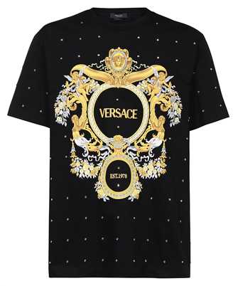 Versace 1008482 1A06064 BAROQUE CRYSTAL GRID T-shirt